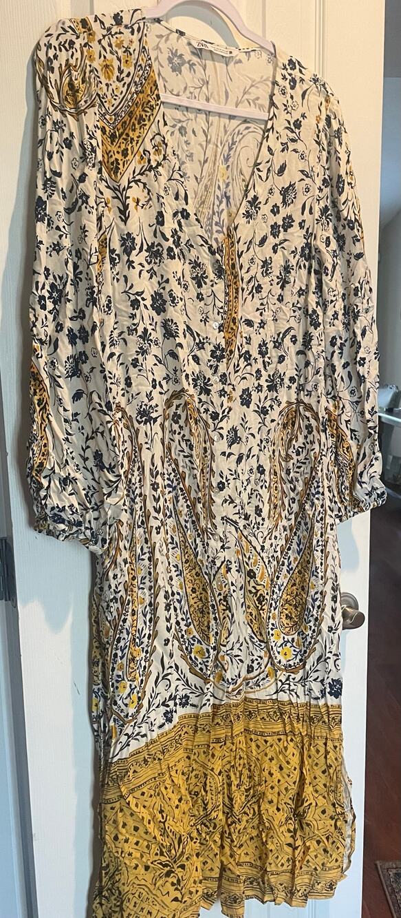 NWT ZARA AW21 FLORAL PRINTED TUNIC DRESS A47
